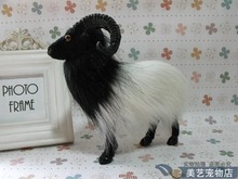 cute simulation goat toy lifelike handicraft black head sheep gift about 20x7x19cm 2024 - buy cheap