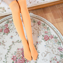 Женские модные носки выше колена, соблазнительные эластичные нейлоновые носки, новые мягкие бархатные длинные носки #1017 A1 # 2024 - купить недорого