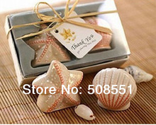 Starfish Shell Salt Pepper Ceramic Shakers Wedding decoration Party Favor and christmas supplies 5sets 2024 - buy cheap