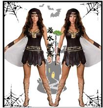 Disfraz de gladiador de princesa romana para mujer, traje de espartana, fiesta, cosplay, halloween 2024 - compra barato