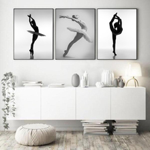 White and Black Elegant Ballet Dance Poster Prints Photo Nordic Style Girl Portrait Wall Art Pictures Home Decor Canvas Painting 2024 - buy cheap