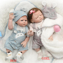 Boutique doll Reborn babies girl boy full silicone doll 50cm bebes reborn bonecas can bathe real alive newborn dolls child gifts 2024 - buy cheap