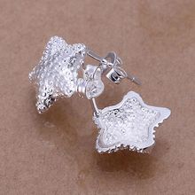 Pendientes pendientes Chapado en plata bañado en plata de moda joyería pendientes joyería pulida joyería con estrellas al por mayor envío gratis azka LE032 2024 - compra barato