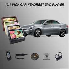 BigBigRoad-Monitor para reposacabezas de coche, pantalla Digital de 2x10,1 pulgadas, compatible con reproductor de DVD SD USB, Control remoto de juegos para TOYOTA Reiz 2024 - compra barato