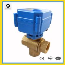 CWX-15 1/2''3/4'' 3-way brass vertical type motorized ball valve DN15 DN20 DC3-6v DC12v DC24v for machine,equipment 2024 - buy cheap