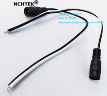 NCHTEK DC 5.5x2.1mm DC Power Supply Feminino Plug Conector do Cabo de Alimentação CC Pigtail 20AWG/Frete grátis/10 PCS 2024 - compre barato