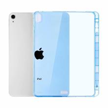 Ultra-thin Lightweight Case with Pencil Holder For iPad Mini 1/2/3/4/5, Shockproof Transparent Soft TPU Tablet Cover Case 2024 - buy cheap