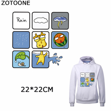ZOTOONE Cartoon Animals Iron on Transfers Patches on Clothing Cute Giraffe Applique Sticker DIY Clothes Decorations Applications 2024 - buy cheap
