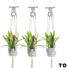 Macrame Plant Hangers  Different Designs Handmade Indoor Wall Hanging PlanterHolder  Modern Boho Home Decor 2024 - buy cheap