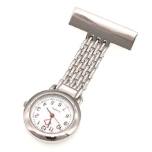 Brand Bulk 10pcs/Lot Stainless Steel Nurse Doctor Pin Brooch Quartz Watches Pocket Pendant Clip Watch GL46T 2024 - buy cheap