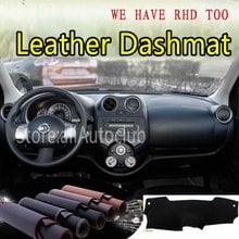 For Nissan Micra March 2010 2011 2012 2013 2014 2015 2016 Leather Dashmat Dashboard Cover Dash Carpet Custom Car Styling LHD+RHD 2024 - buy cheap