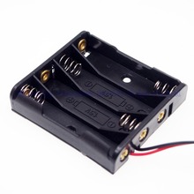 5pcs 4 slot AAA Battery Holder 6V Battery Case 4 x AAA Battery Storage Box with wire 2024 - buy cheap