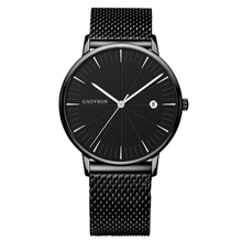 Relogio Masculino Mens Watch Luxury Date Stainless Steel Mesh Belt Quartz Wrist Watch Business Men Watch Clock erkek kol saati 2024 - buy cheap