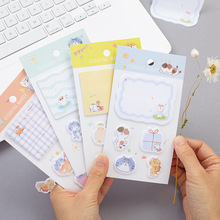 Cute Cartoon Sticky Notes N Times Notepad Kawaii Sticker Sheet Planner Diary Decoration Mini Cat Note Pads School Stationery 2024 - buy cheap