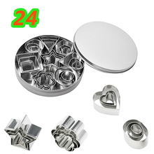 24pc/set Stainless Steel Heart Star Cake Cookie Mold Cake Baking Cutter Molds DIY Fruit Cutting Moulds Home Kitchen Baking Tool3 2024 - buy cheap