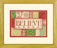 Top Quality Lovely Hot Sell Counted Cross Stitch Kit Believe Christmas dim 70-08921 2024 - buy cheap