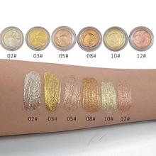 Mulheres Shimmer Glitter Gel Pigment Eyeshadow Maquiagem Marcador Creme Brilhante 2024 - compre barato