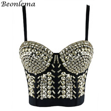 Corsé Steampunk Sexy gótico para mujer, sujetadores tipo bustier de realce, corpiño de cuentas, Top corto, corpiño de plata púrpura, lencería Sexy 2024 - compra barato