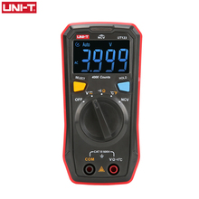Mini multímetro Digital automático UNI-T, medidor de temperatura, retención de datos, voltímetro de CA y CC, amperios de voltaje de bolsillo, ohmios, UT123 2024 - compra barato