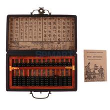 13 Rows Vintage Chinese Wooden Bead Arithmetic Abacus with Box Classic Ancient Calculator Counting Collection Gift Kids Toy 2024 - buy cheap