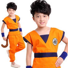 Japan Anime Kids Dragon Ball Z Cosplay Costume Son Goku Monkey King Cosplay Clothes Halloween Party Wear free shipping 2024 - buy cheap
