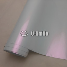 Best Quality Glossy Pink Pearl White Car Vinyl Wrap Air Bubble Free For Auto Graphic 2024 - buy cheap