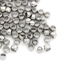 15000Pcs Silver Tone Copper Crimp Beads Jewelry Making Component Charms 1.5mm 2024 - buy cheap