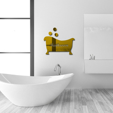 2019 new 3d wall stickers 2mm Toilet home decor modern acrylic large mirror surface wall sticker diy real Bathroom 2024 - buy cheap