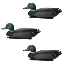 3 Pieces Lifelike Floating Male Duck Decoys for Outdoor Hunting Shooting Garden Pool Yard Decorative Black Green Hunting Decoy 2024 - buy cheap