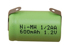 free shipping 4pcs/lot 1.2V 1/2AA 600mAh ni-mh rechargeable shaver battery 2024 - buy cheap