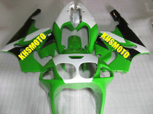 Personalizado Branco Kit Carenagem verde para KAWASAKI Ninja ZX7R 96 99 00 03 7R ZX 1996 2000 2003 ABS Da Motocicleta carenagens set + presentes 7 KY05 2024 - compre barato