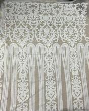 Nigerian french net Lace Jolin-92841 Embroidered Cord Lace Fabric with full beads for bridal dress 2024 - buy cheap