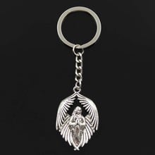 Fashion Angel Maria 43x27mm Pendant 30mm Key Ring Metal Chain Silver Color Men Car Gift Souvenirs Keychain Dropshipping 2024 - buy cheap