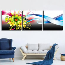 Modern Canvas Print Art Wall Picture 3 Panels still life Abstract flower Paintings Decor Artwork Canvas Print for Home Office 2024 - compre barato