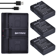 3Pc EN-EL14 EN-EL14a EN EL14 Battery +USB Dual  Charger forNikon D5600 P7800,D3400 P7000,D5300,D5200,D3200,D3300,D5100,D3100,Df 2024 - buy cheap