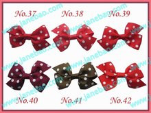 Free shipping new style 65pcs 2.5'' mix colors Girls Boutique hair clips wing hair bows 2024 - buy cheap