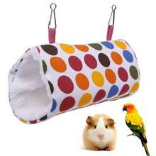 Pet Parrot Bird Hammock Bed Fluffy Warm Soft Plush Snuggle Hanging Cave Parrot Swing Toy Cage Hammock Hamster Nest Shed Tent Bed 2024 - buy cheap
