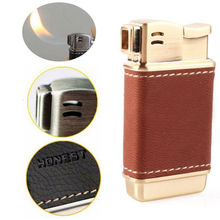 Refillable Butane Honest PU Cigar Lighter Cigarette Smoking Pipe Lighter free shipping 2024 - buy cheap