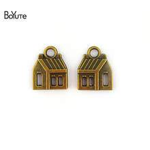 BoYuTe (50 Pieces /lot) 15*13MM Antique Bronze Plated Alloy Houses Charms Pendants for Jewelry Findings Accessories Diy Handmade 2024 - buy cheap