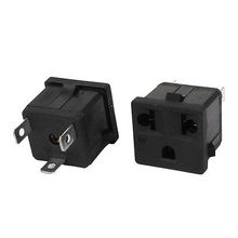 2pcs EU US AC 250V/125V 10A/15A 3 Pins Panel Mounted Power Socket WD-601 2024 - buy cheap