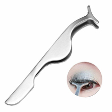 False Eyelashes Tweezers Clip Steel Fake Eye Lash Extension Applicator Clamp Eyelash Remover Curler Auxiliary Women Makeup Tool 2024 - buy cheap