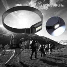 3 Modes Waterproof COB LED Flashlight Outdoors Headlight Headlamp head light lamp Torch Lanterna with Headband Use 2024 - buy cheap