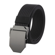 Fashion Unisex Nylon belt trend Men weaving Nylon Automatic buckle belt high quality Men and Women casual belt 2024 - buy cheap