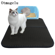 Pet Dog Cat Litter Mat Double-Layer EVA Waterproof Cat Catcher Mat Trapper Pad Smooth Surface Breathable Holes Kitty Carpet 2024 - buy cheap