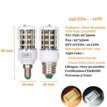 LED Bulb E14 E27 LED Lamp SMD5730 LED Light 29 56 84 102 132LEDs Corn Light Chandelier Lighting for Home Decoration  220V 240V 2024 - buy cheap