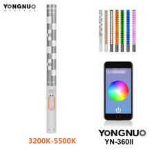 YONGNUO YN360II YN360 II Handheld LED Photography Soft Light 3200K-5500K RGB Adjustable Color Temperature Smartphone APP Control 2024 - buy cheap