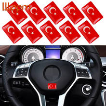 10pc Car Interior sticker Car Steering wheel sticker Turkish flag logo For Anadol BMW Mercedes Benz Audi Car styling Accessories 2024 - buy cheap