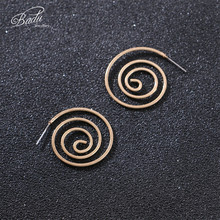 Badu ouro espiral brinco parafuso prisioneiro mosquito bobina parafuso prisioneiro brincos para mulheres moda jóias presente atacado 2024 - compre barato