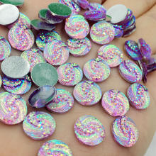 100pcs 10mm flatback Resin Rhinestones Crystal clothing crafts Accessories -A59 2024 - buy cheap