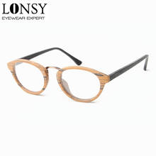 LONSY Vintage Glasses Women Brand Designer Glasses Frame Woman Classic Eyeglasses Frames Men oculos de grau feminino TA251178 2024 - buy cheap